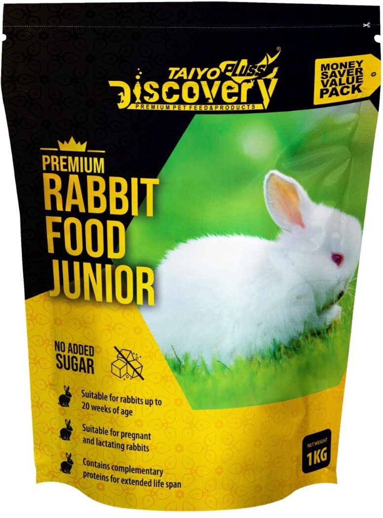 Premium Junior Rabbit Food - 1 kg Money Saver Value Pack Vegetable 1 kg Dry Young Rabbit Food-image-39