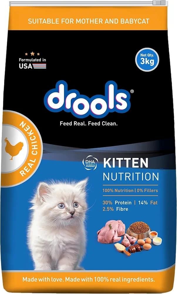 drools Kitten nutrition real chicken Chicken 3 kg Dry Young Cat Food-picture-15