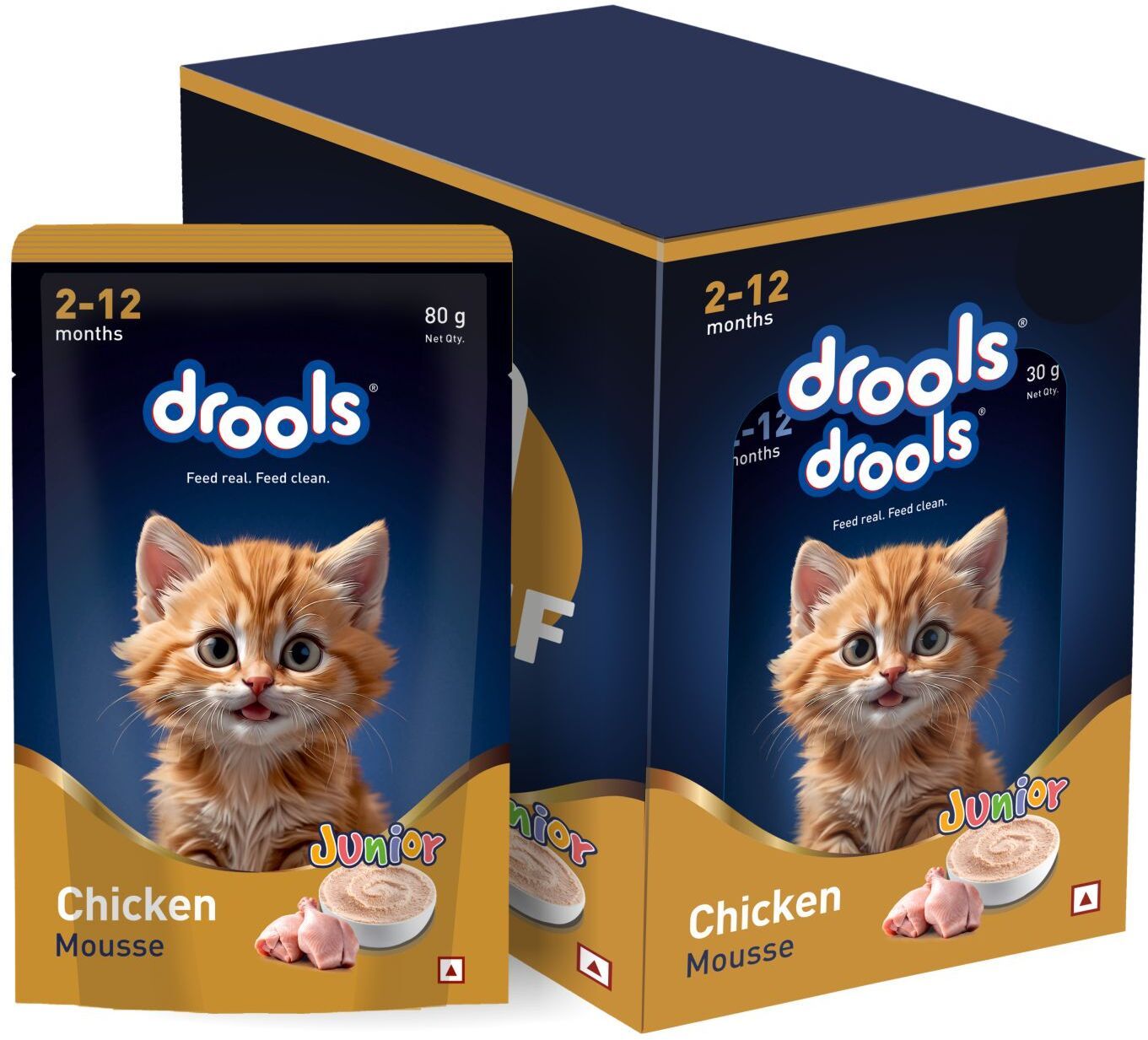 drools Mousse For Adult Cats Chicken 0.4 kg (5x0.08 kg) Wet Young Cat Food-picture-8