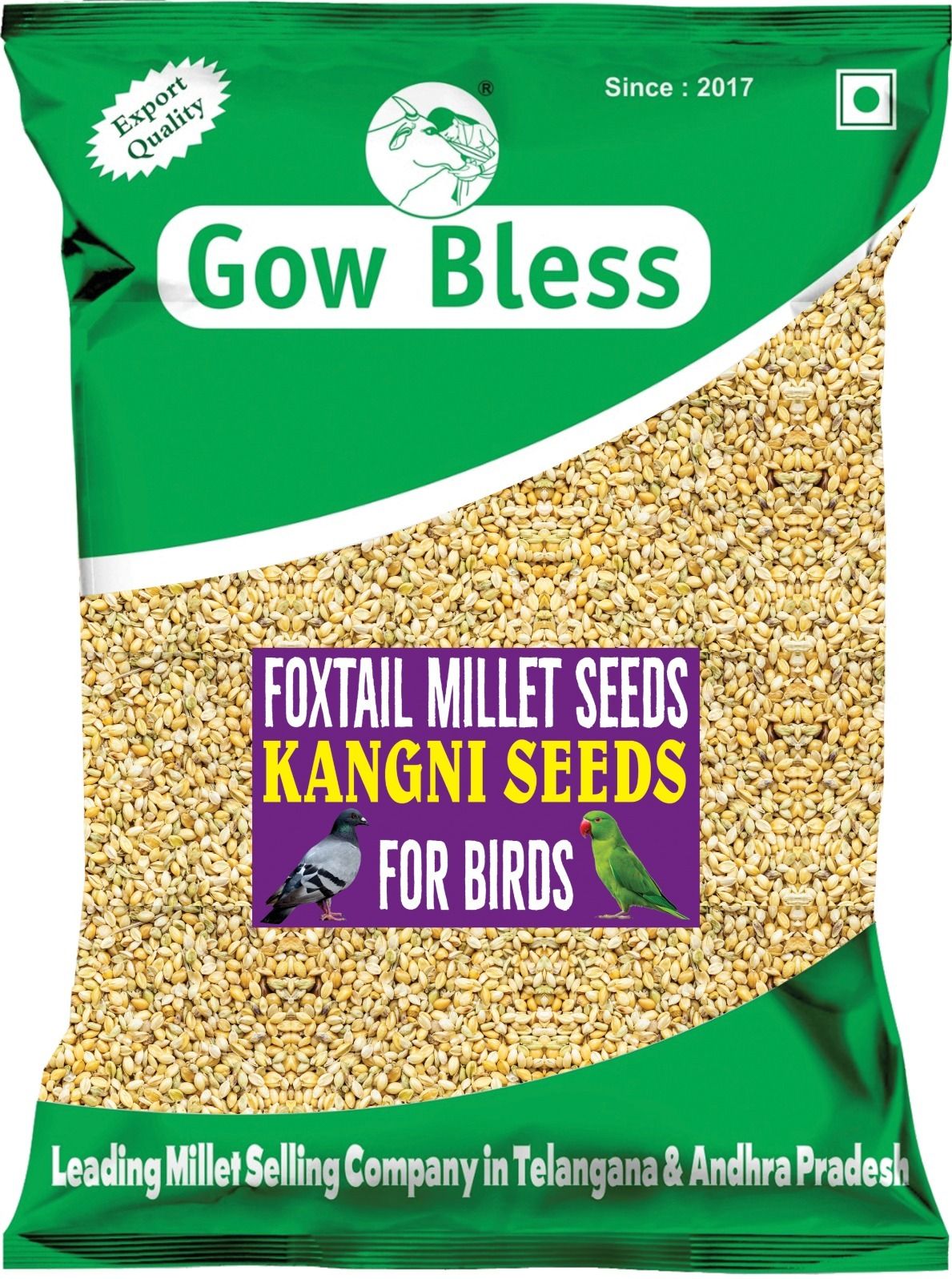 gow bless Foxtail Millet Kangni seed Bird Yellow Milletfood 1Kg for Lovebirds Cockatiels 1 kg Dry All Life Stages Bird Food-picture-18