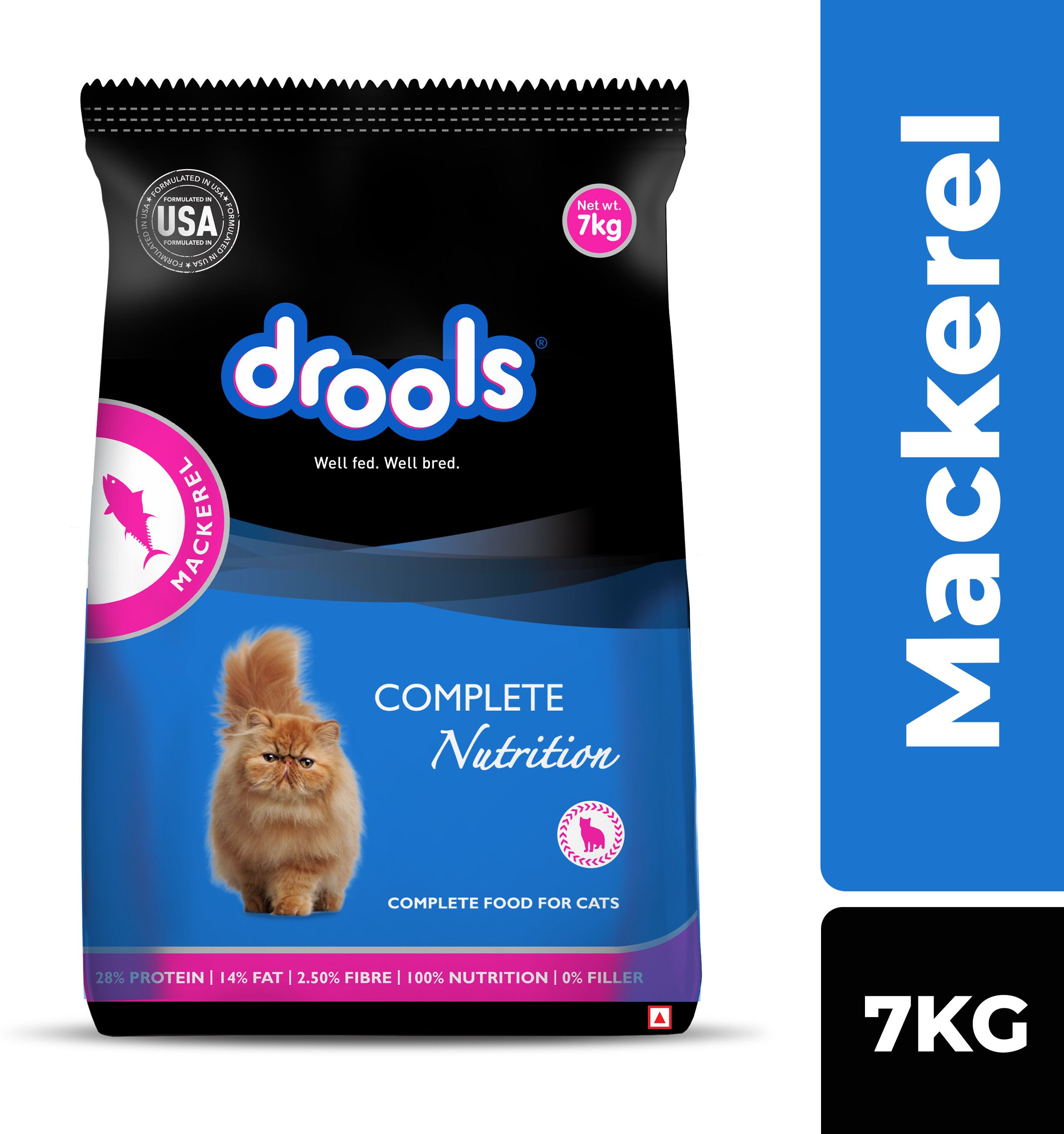 drools Real Complete Nutrition Mackeral 7 kg Dry Adult Cat Food-picture-23