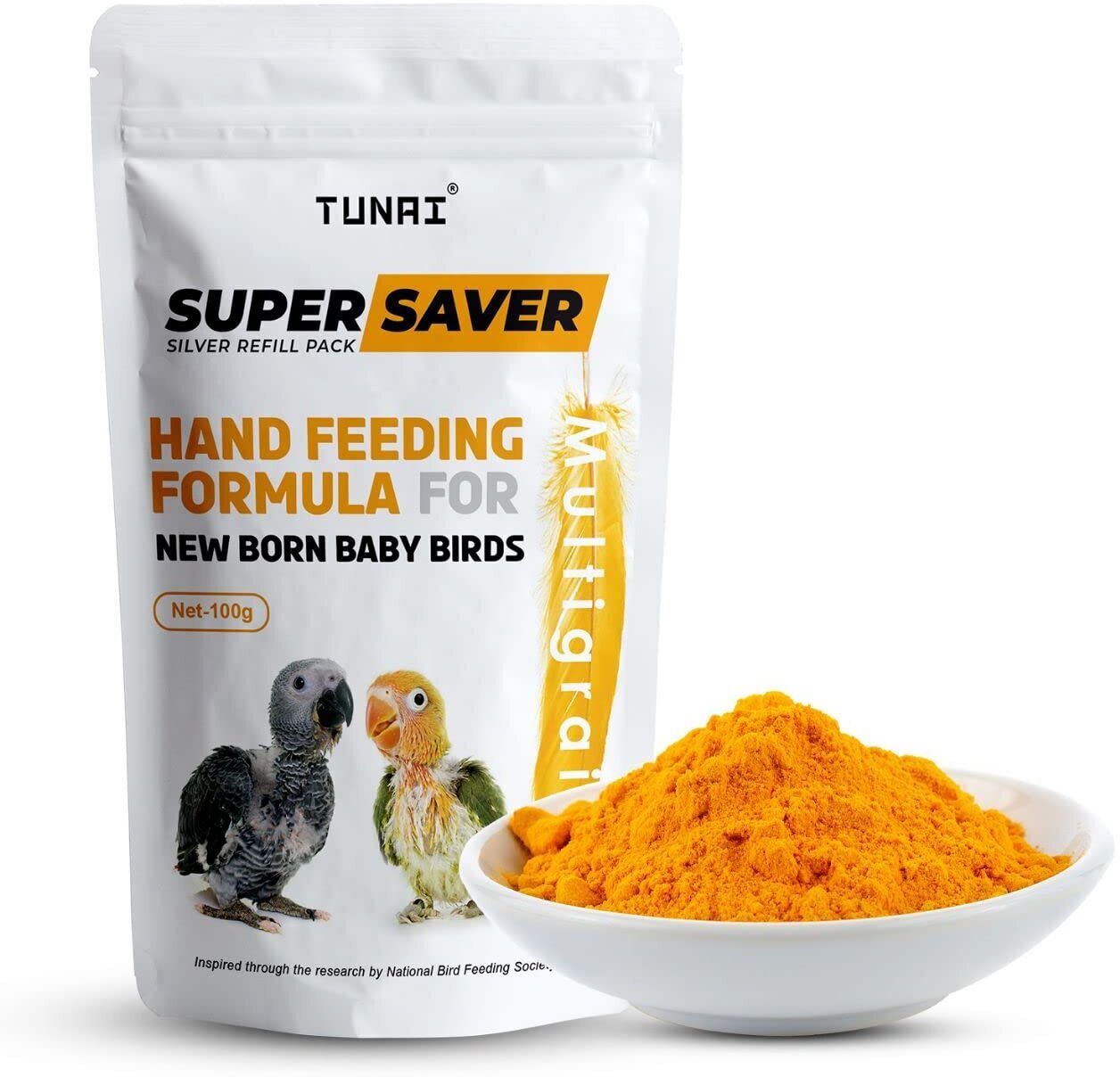tunai Super Saver Hand Feeding Formula for All New Born & Young Ones 0.1 kg Dry New Born, Young Bird Food-picture-24