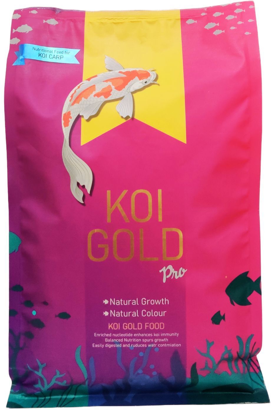 Red Fin KOI GOLD Pro Nutritional food for KOI FISH, Immunity Booster/Fast Growth 1 kg Dry Adult, Young, Senior Fish Food-image-16