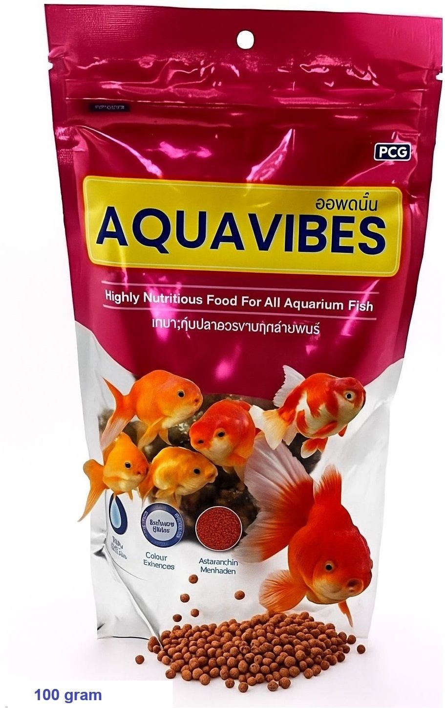 aquavibes AQ Optim 100 Chicken, Fish, Cheese 0.1 kg Dry Adult, New Born, Young Fish Food-picture-38