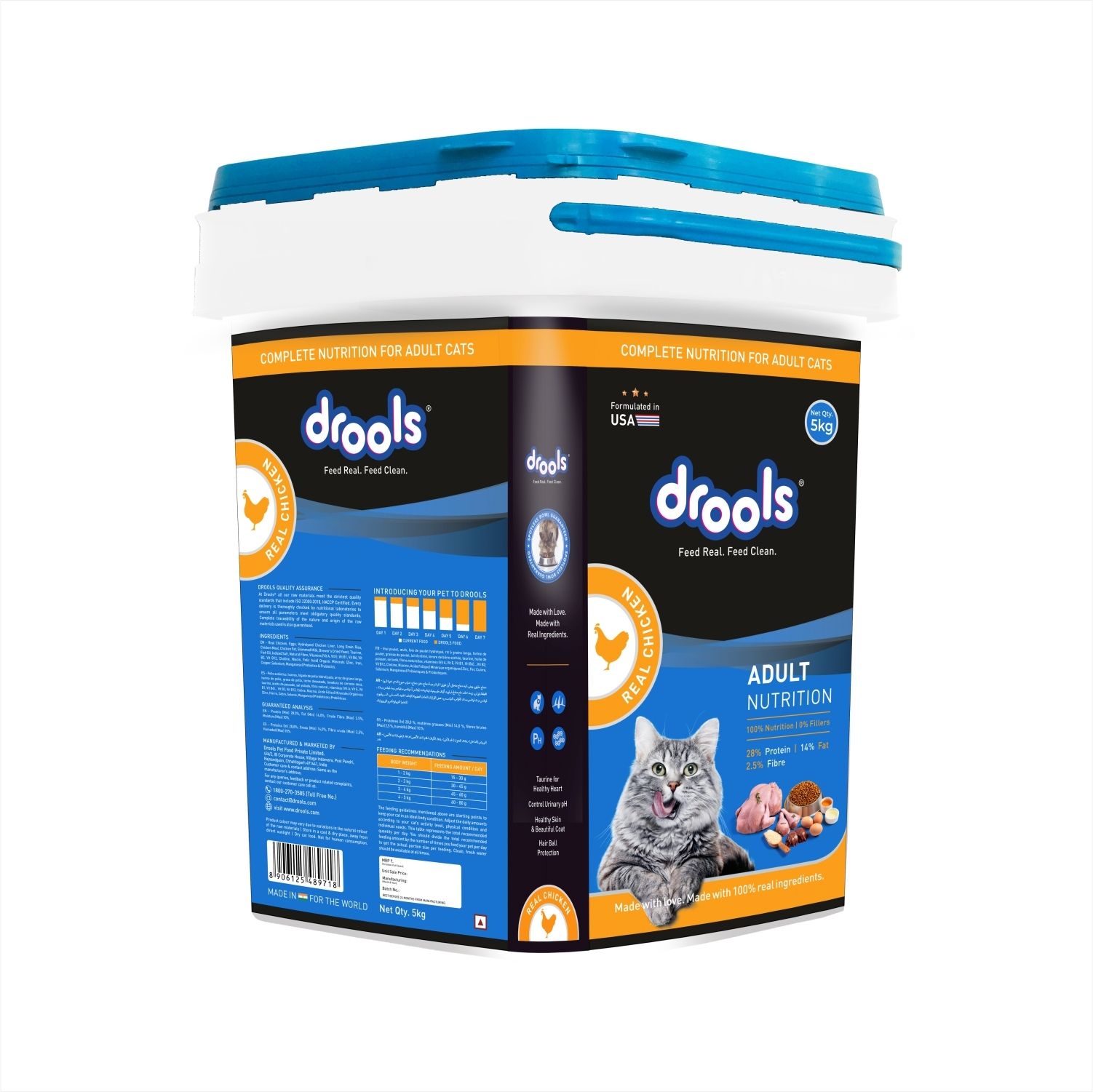 drools Adult Nutrition Chicken 5 kg Dry Adult Cat Food-picture-24