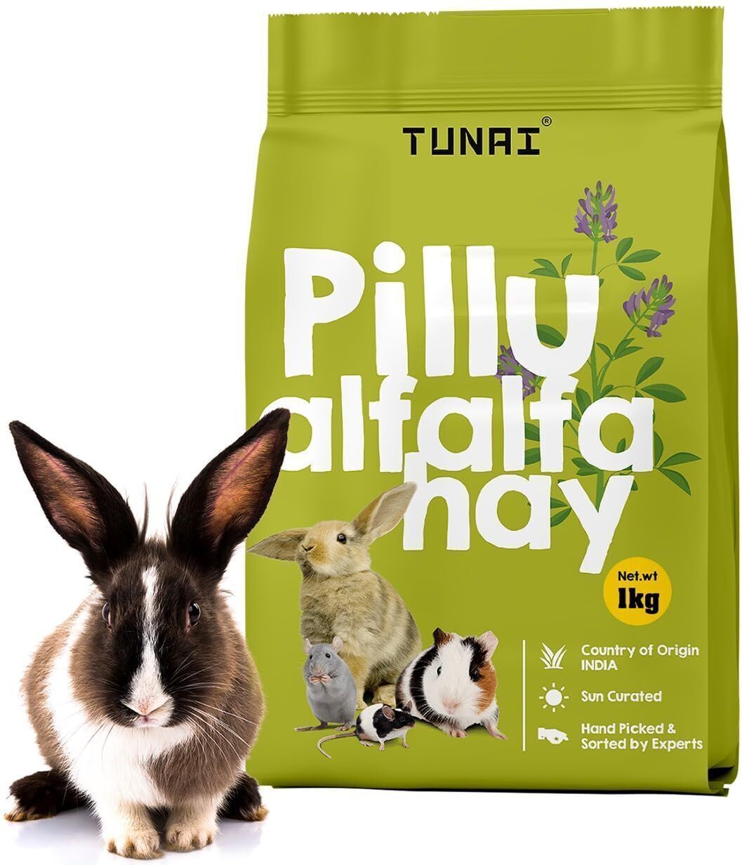 tunai Pillu Alfafa Sun Dried Hay 1 kg Dry Adult, New Born, Young, Senior Rabbit Food-picture-13