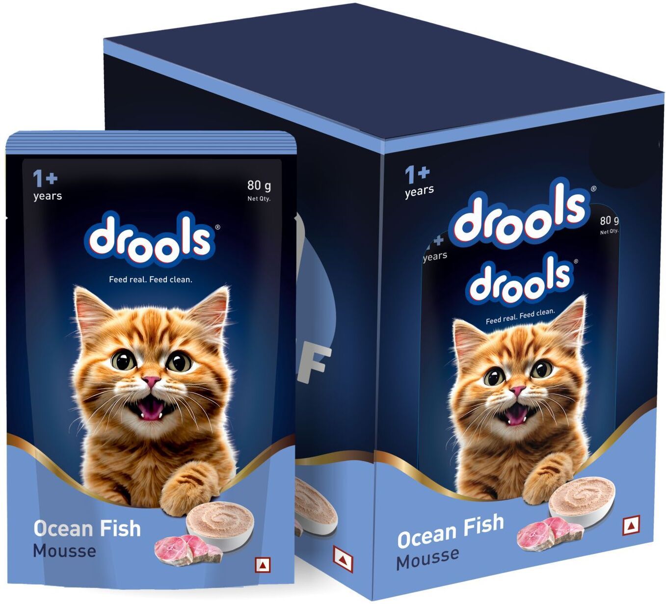 Mousse For Adult Cats Sea Food 0.4 kg (5x0.08 kg) Wet Adult Cat Food-image-17