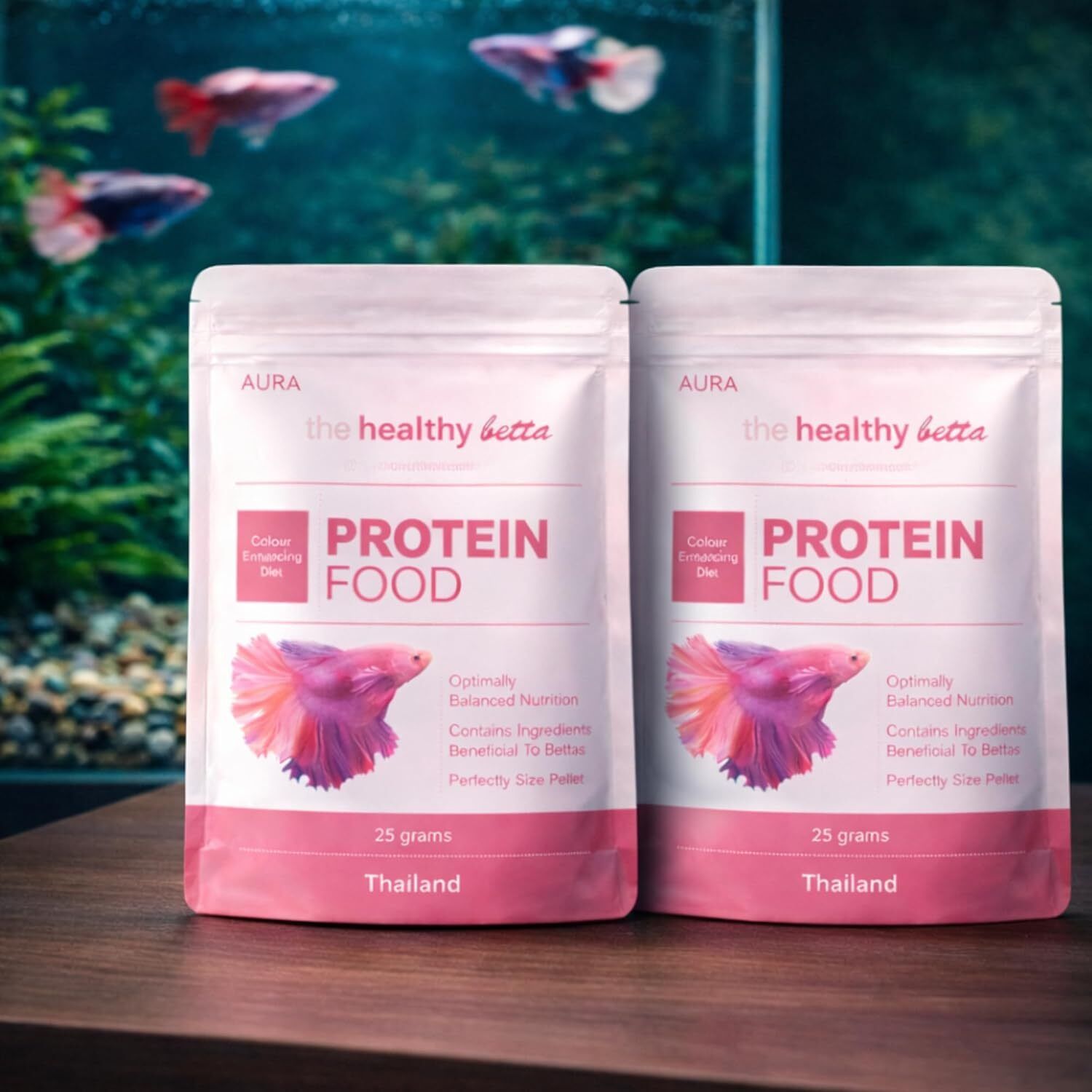finypetz Aura Betta Protein Fish Food 25g Pack of 2 | Color Enhancing Floating Pellets Fish 0.05 kg (2x0.03 kg) Dry All Life Stages Fish Food-picture-19