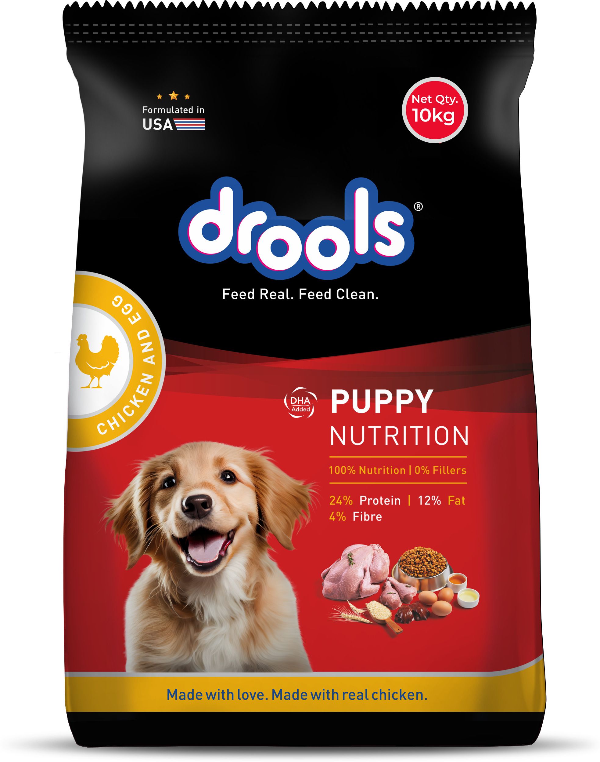 drools Real Chicken Egg 10 Kg Dry Young Dog Food-picture-10