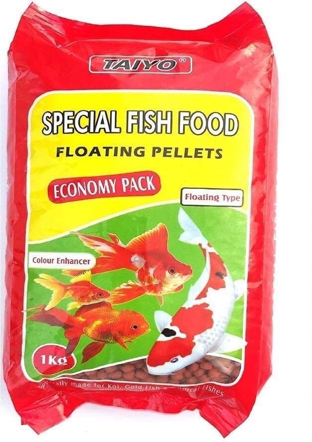 taiyo 1kg (5mm) Special Fish Food Floating Pellets Economy Pack 1 kg Dry Adult Fish Food-picture-36