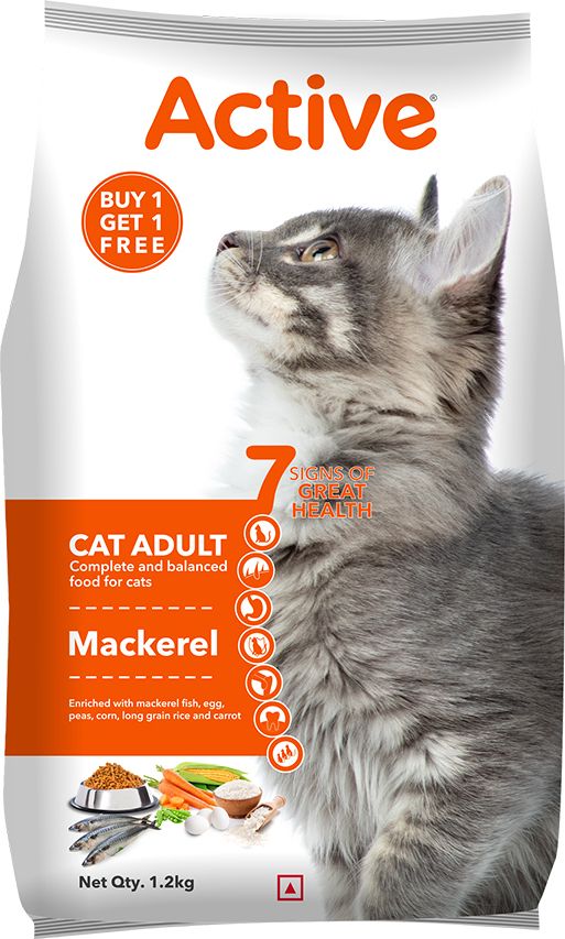 Cat Mackerel Mackeral 2.4 kg (2x1.2 kg) Dry Adult Cat Food