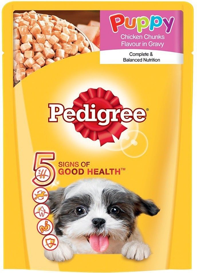 pedigree Gravy Chicken 0.07 kg Wet New Born Dog Food-picture-40