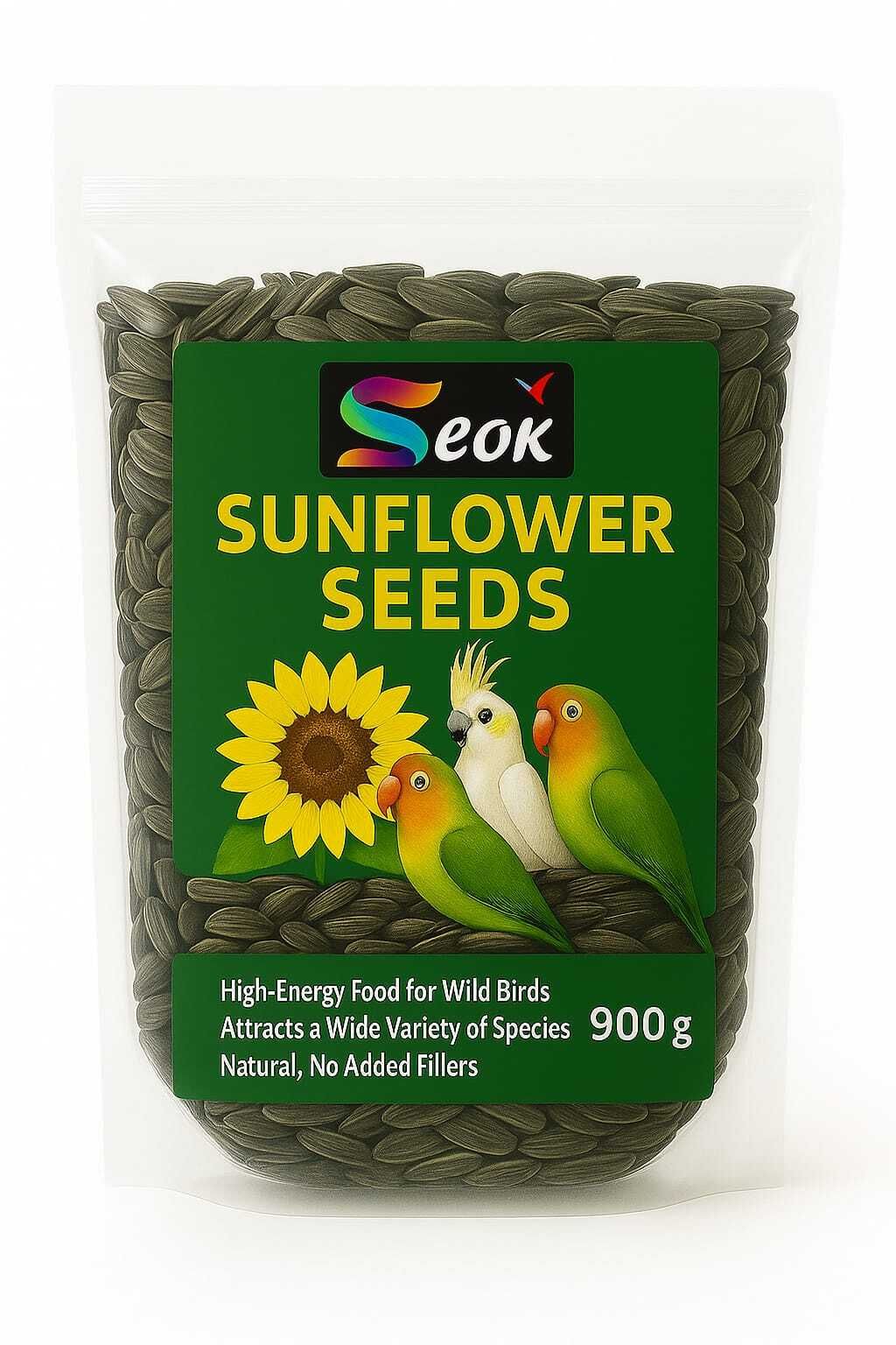 seok Special Premium Sun Flower Seeds Nuts 1 kg Dry Adult Bird Food-picture-23