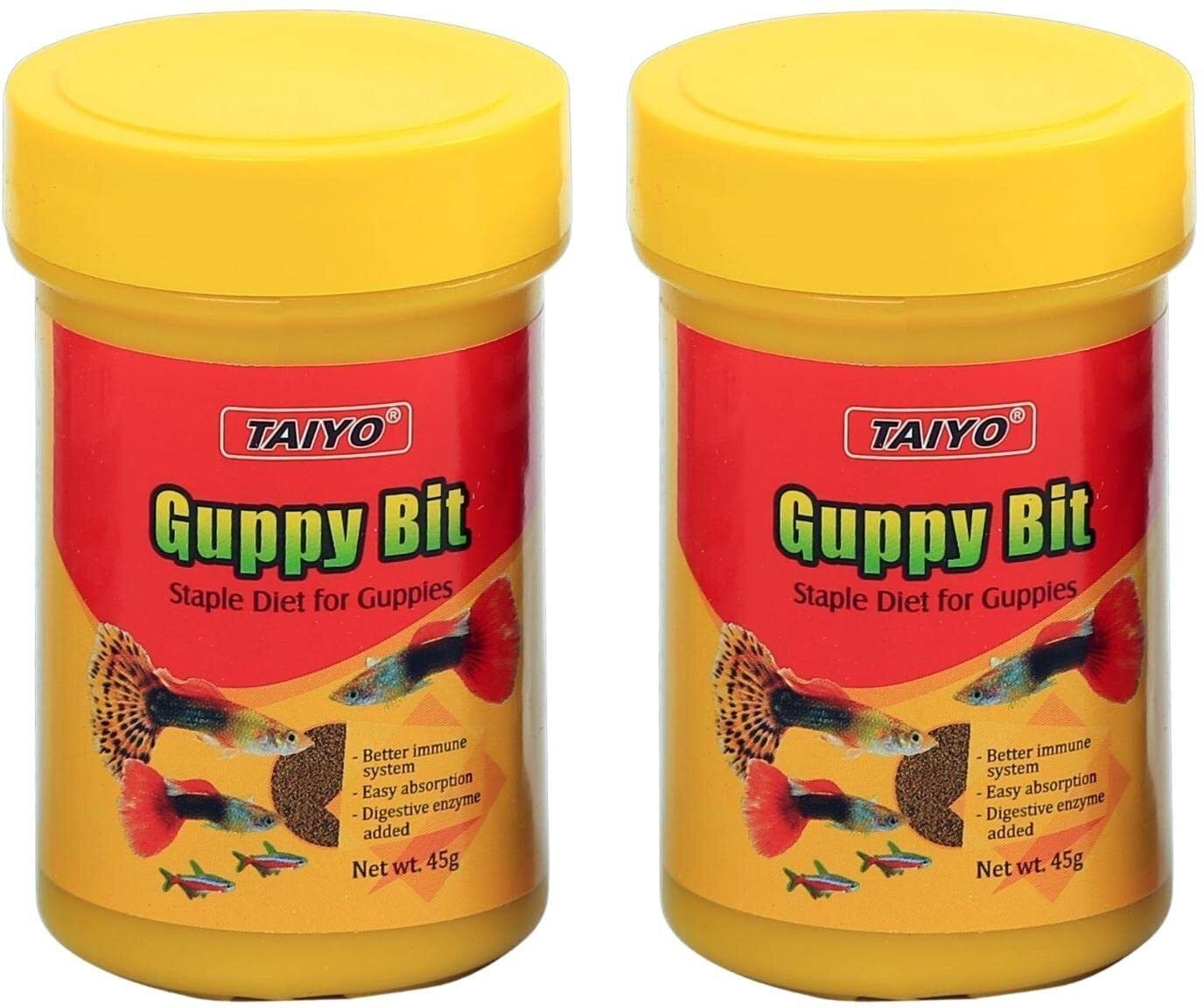 taiyo Guppy Bits 45g (Pack of 2) 0.09 kg (2x0.04 kg) Dry Young, Adult, Senior Fish Food-picture-18