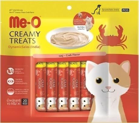 me-o MeO Creamy Treats, Crab Flavor, 300g Crab 0.3 kg Wet Young Cat Food-picture-20