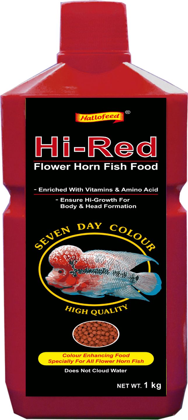 Hi-red fish food 1 kg Dry Adult, Senior, Young Fish Food-image-15