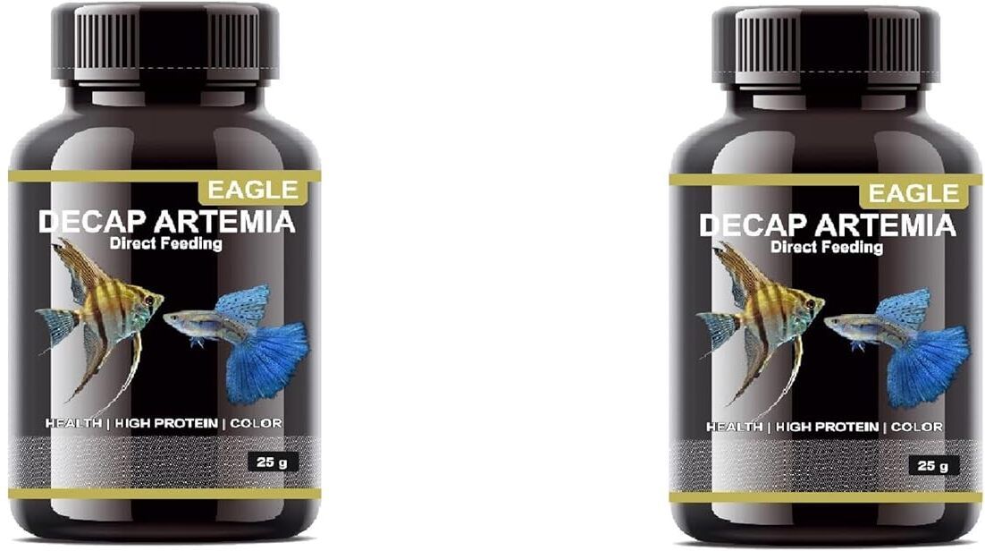 eagle Decap Artemia Cyst Direct Feeding - 2 in 1 Combo by richbay Fish 0.05 kg (2x0.03 kg) Dry New Born, Young Fish Food-picture-30