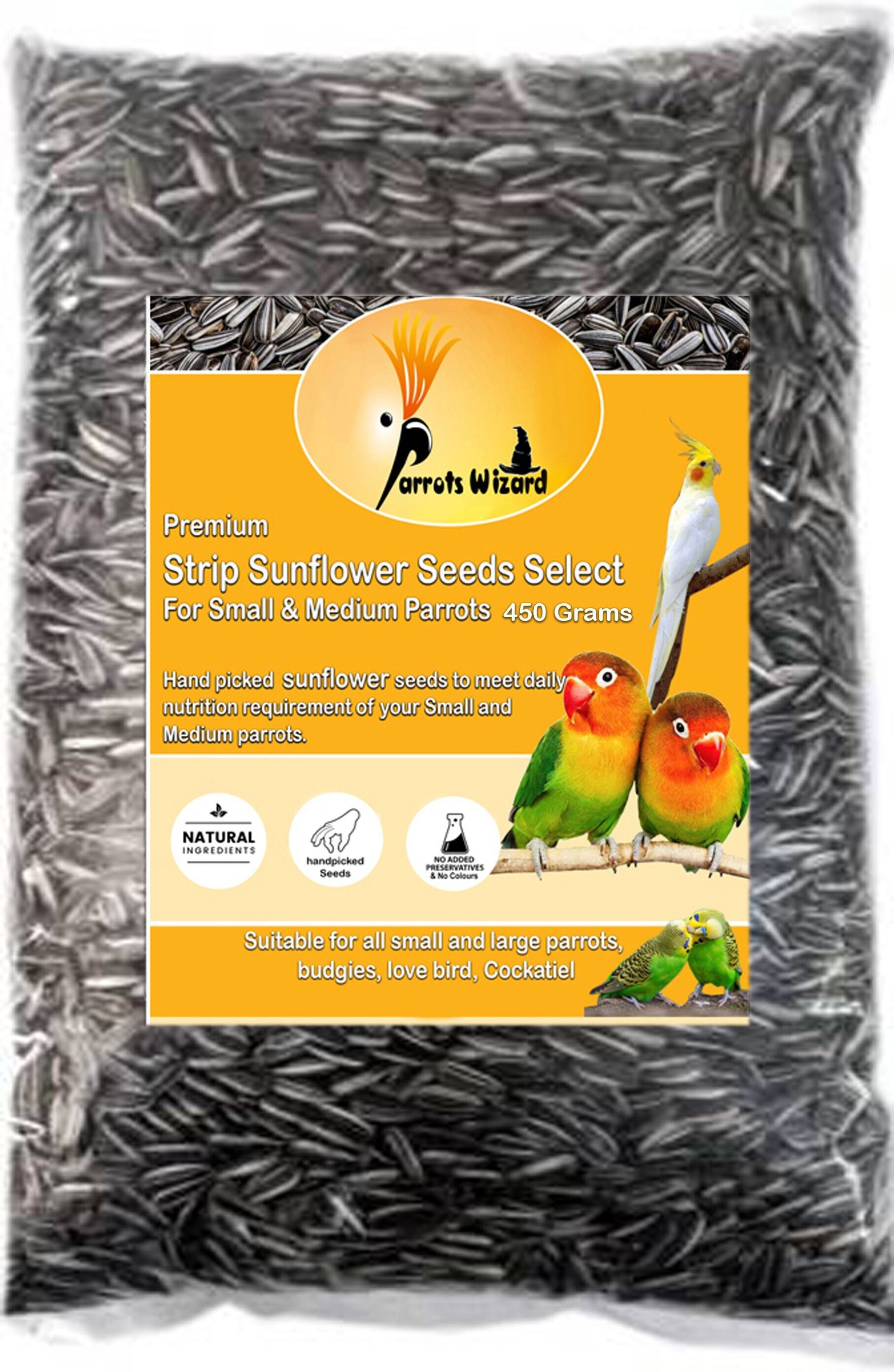 Small size Strip Sunflower seeds 0.45 kg Dry Adult, Young, New Born Bird Food