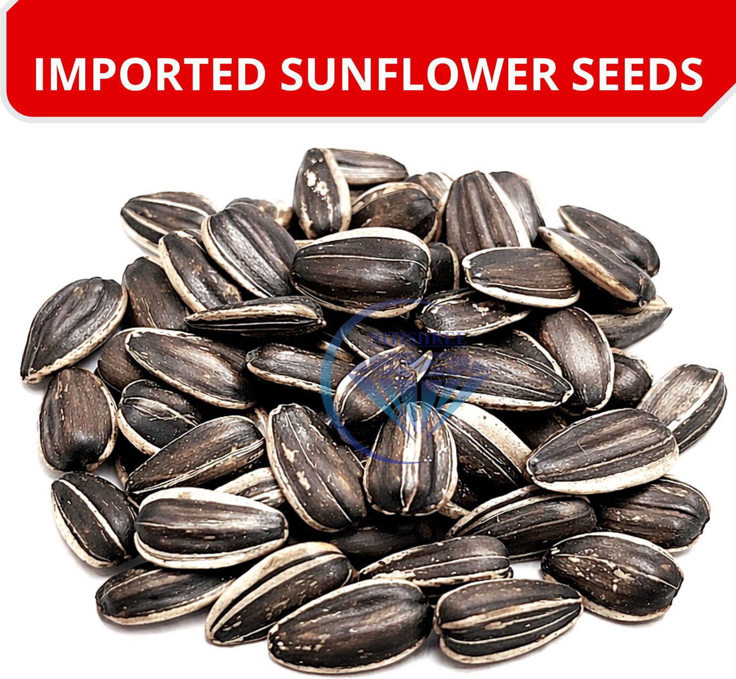 nitishree Imported Medium Sunflower Seeds for Birds | Bird Food for Big Parrots Food- 450g Nuts 0.45 kg Dry All Life Stages Bird Food-picture-15