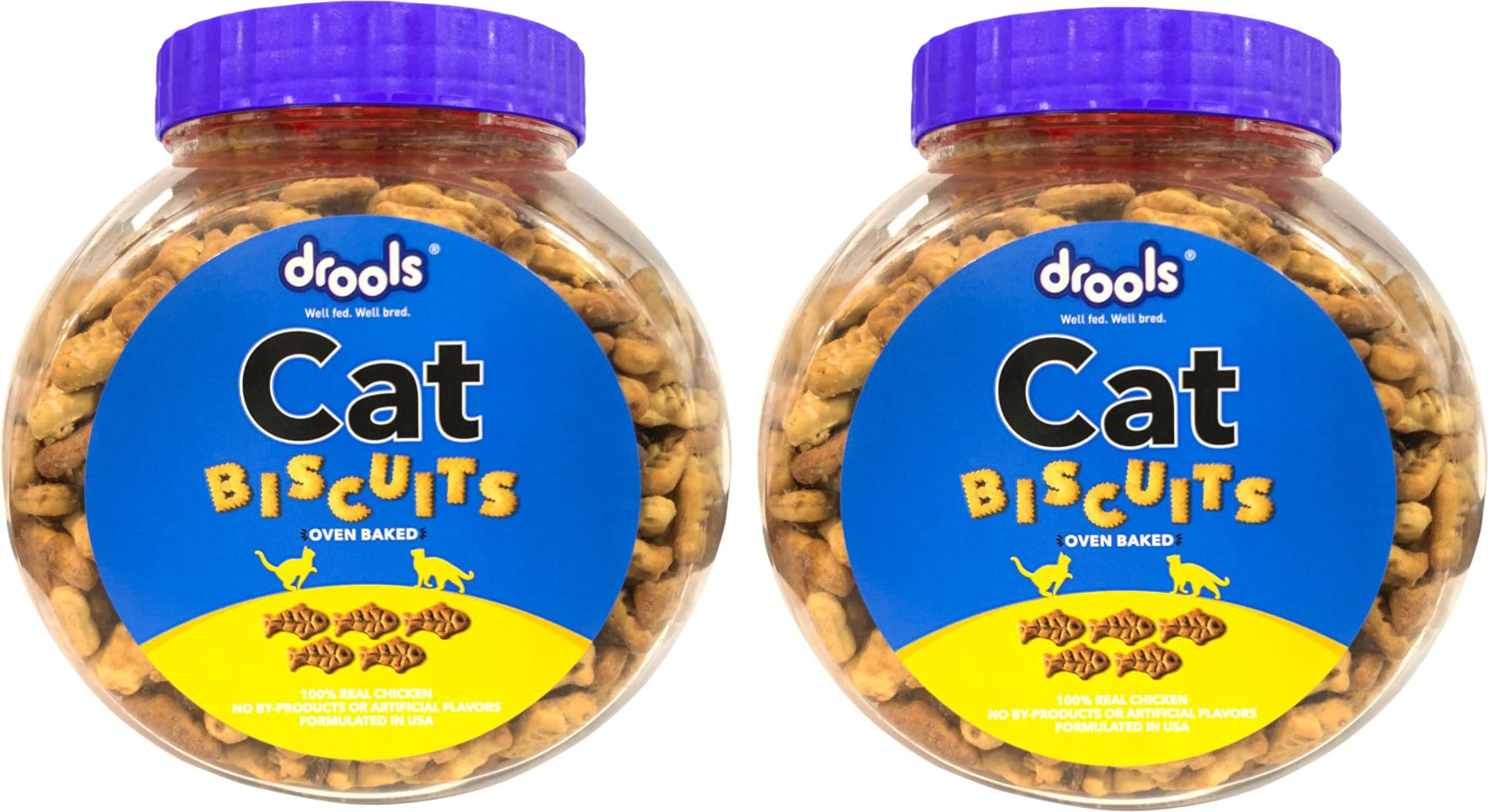 Drools Cat Biscuits Chicken 0.8 kg (2x0.4 kg) Dry All Life Stages Cat Food-picture-12