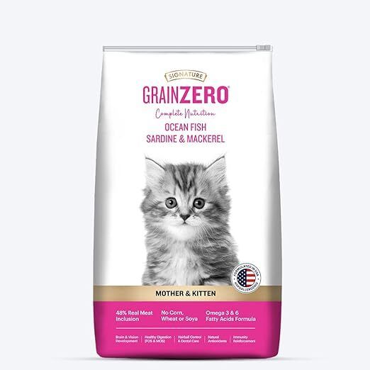 Grain Zero Mother & Kitten Mackeral 1.2 kg Dry Adult, Young Cat Food-image-29