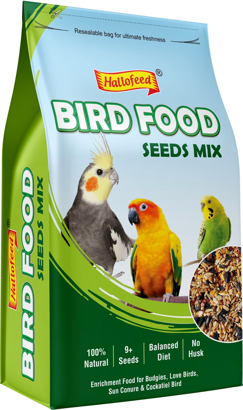 hallofeed BIRD FOOD 500 gm (SEEDS-MIX) for Budgies 0.5 kg Dry Adult, Senior, Young Bird Food-picture-11