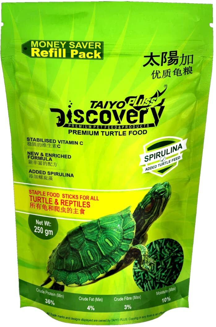 taiyo pluss discovery Premium Turtle 250g pouch Shrimp 0.25 kg Dry Young Turtle Food-picture-40