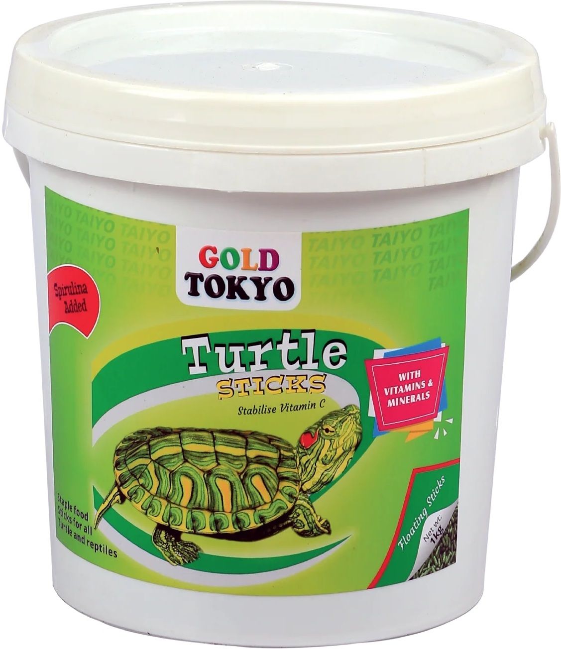 Taiyo Gold Tokyo Turtle Food Floating Sticks Container 1kg Fish 1000 kg Dry Young Turtle Food-picture-19