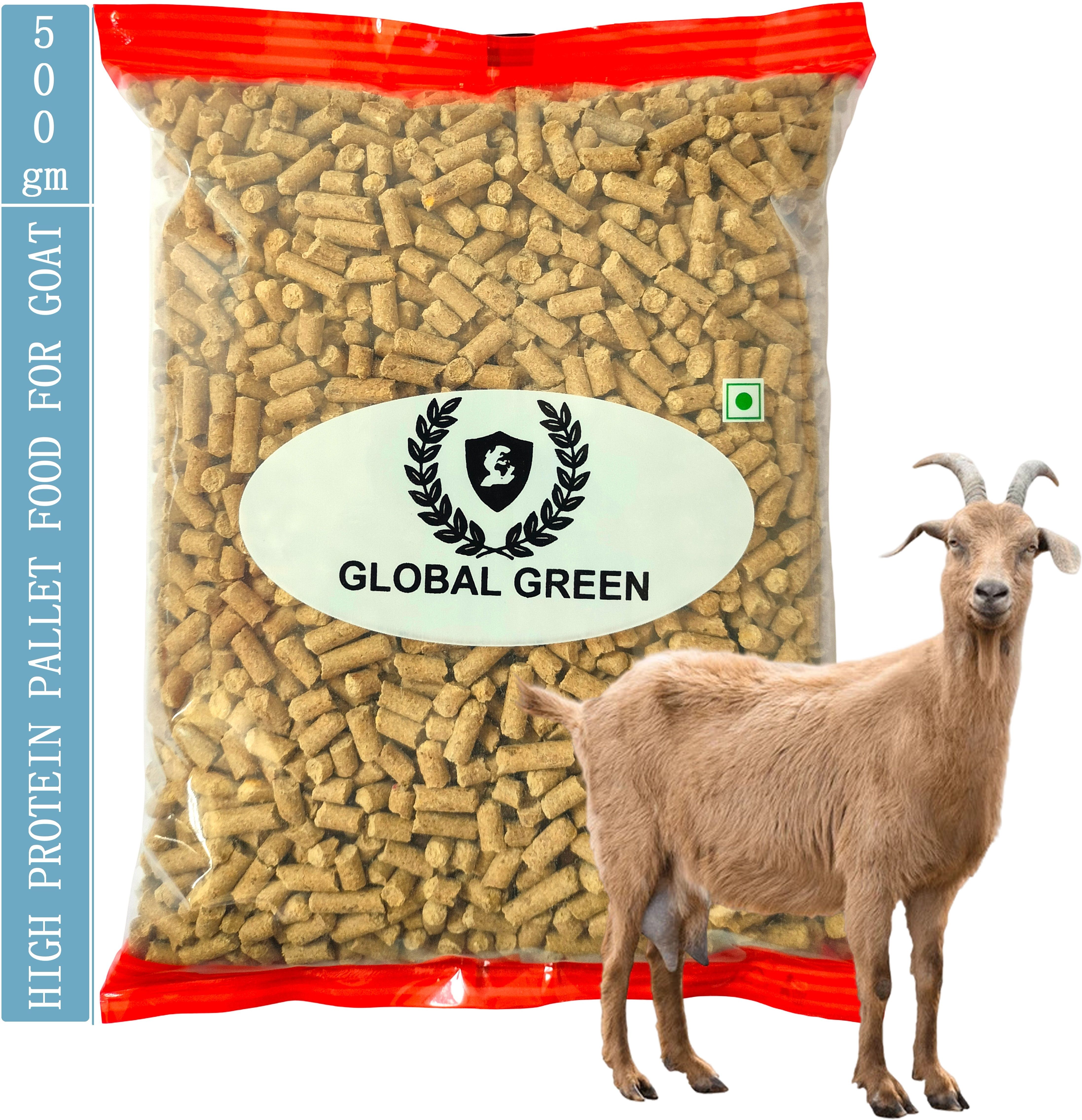 High Protein Goat Feed 500gm, Cattle food for better health & growth 0.5 kg Dry Adult, Senior, Young Goat Food