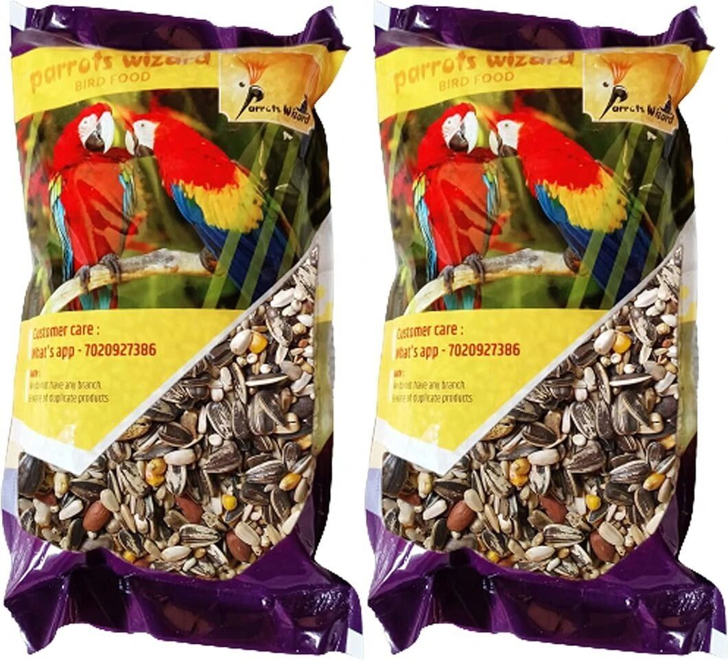 Big Parrot Food 32 Types of Seed Mix 0.9 kg (2x0.45 kg) Dry Adult Bird Food-image-9