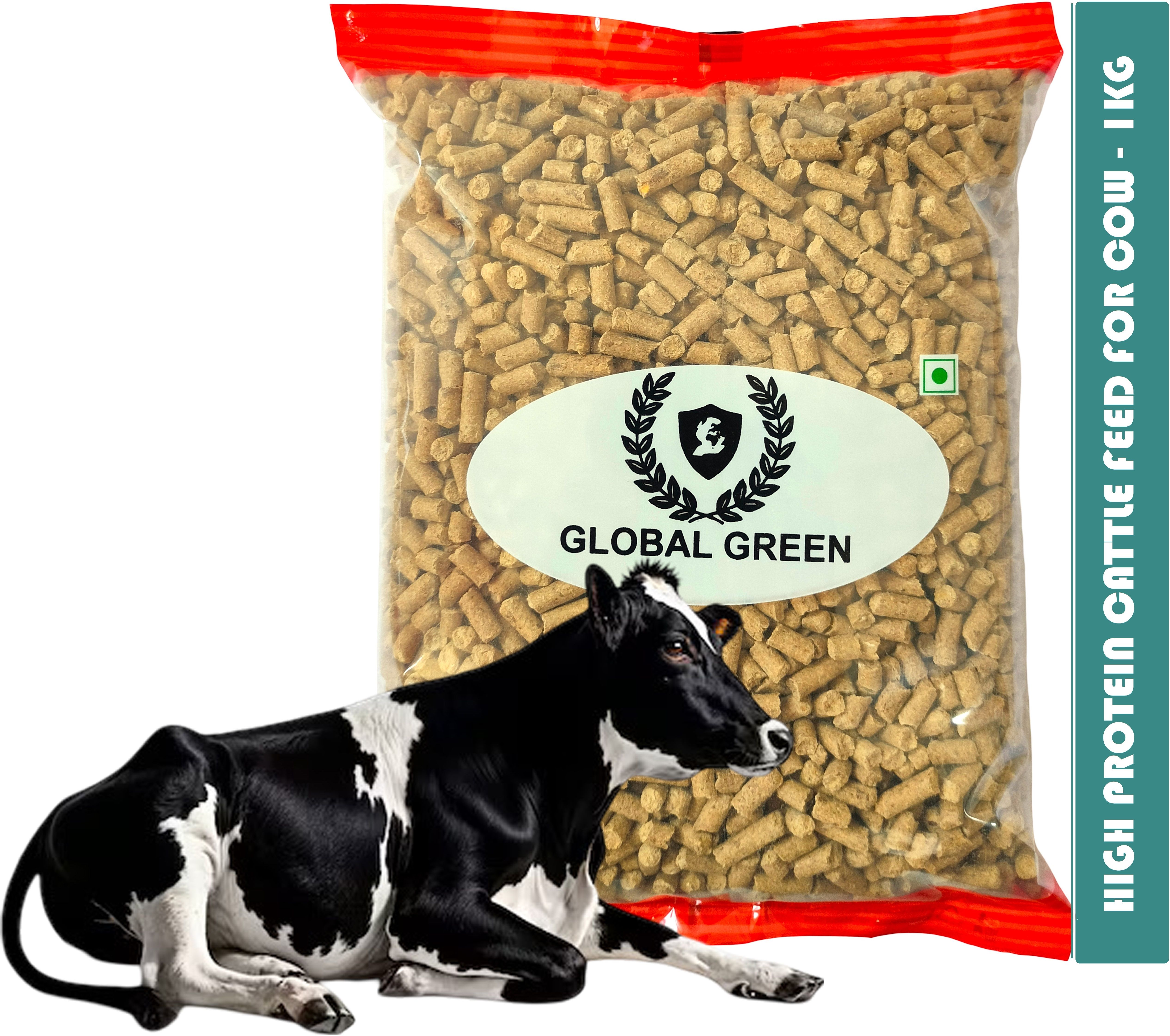 global green High Protein Cow Food 1kg, Cattle feed use 100gm per day 1 kg Dry Adult, Senior, Young Cow Food-picture-35