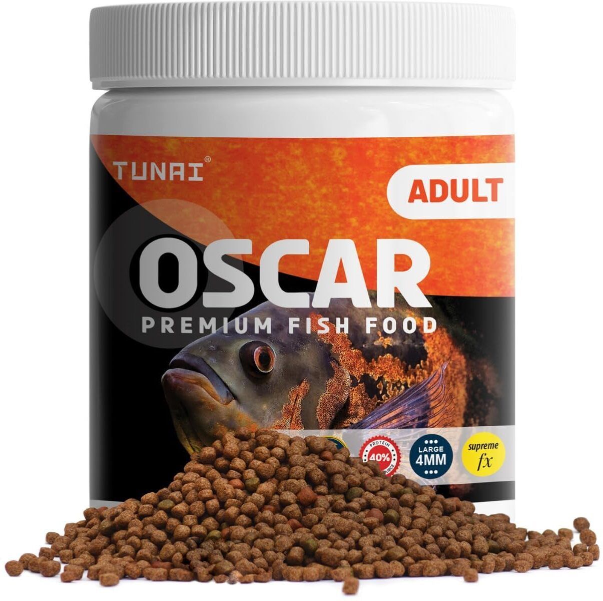 tunai Supreme Formula Oscar Fish Food with 40% Protein&Vitamins For Color Enhancement Shrimp 0.1 kg Dry Adult, New Born, Senior, Young Fish Food-picture-11