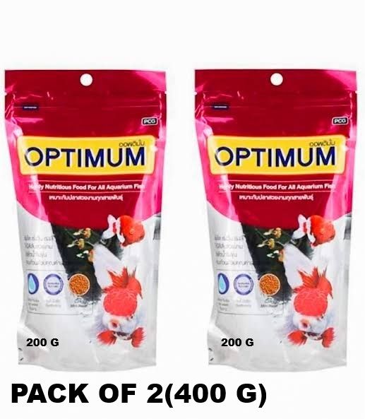 OPTIMUM-200 (PACK OF 2) Fish 0.4 kg (2x0.2 kg) Dry Young Fish Food