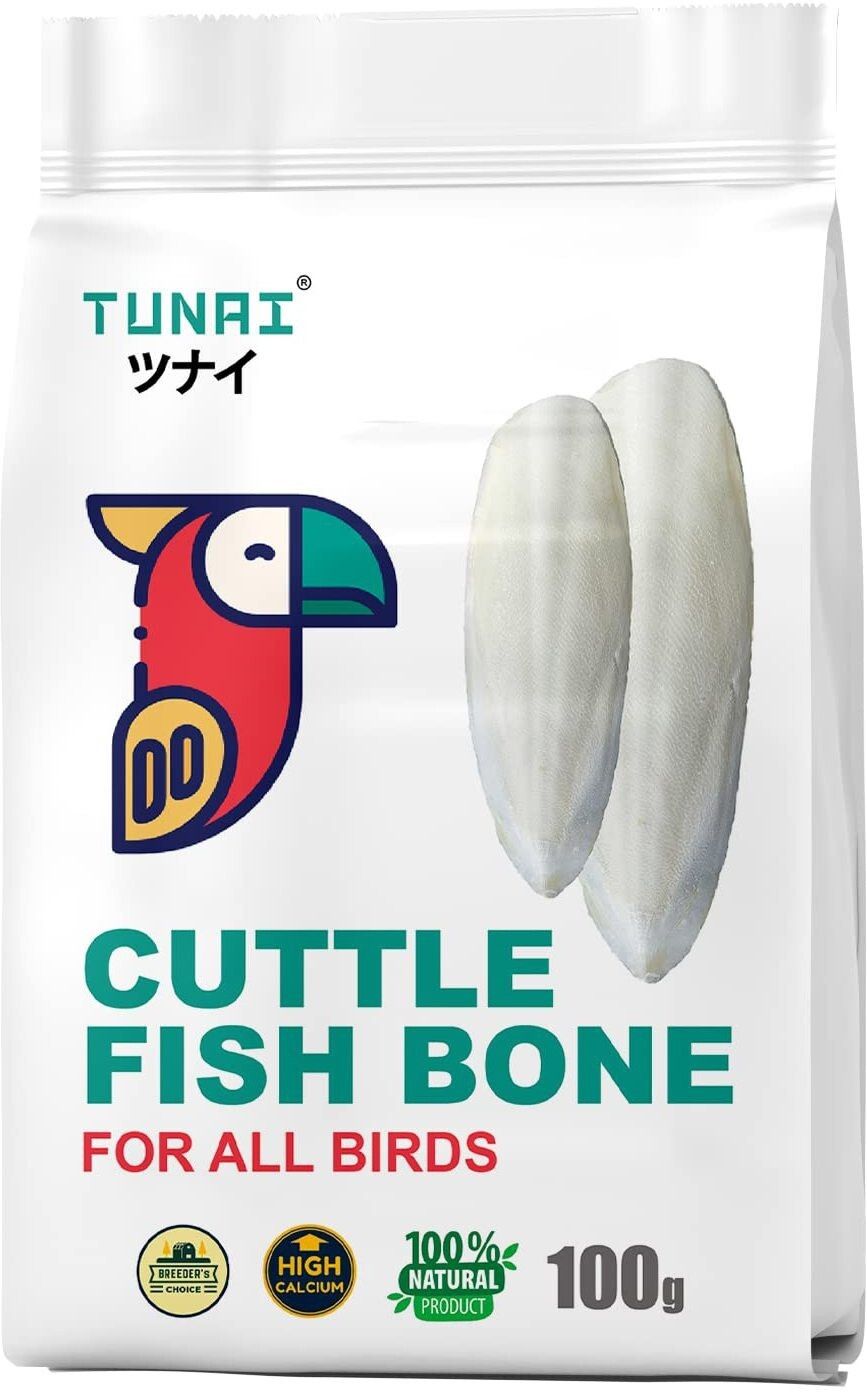 tunai Cuttlefish Bone for All brids finches, goldfinches, sparrows, grosbeaks, towhees, cardinals and Buntings Fish 0.1 kg Dry New Born, Adult, Young, Senior Bird Food-picture-33