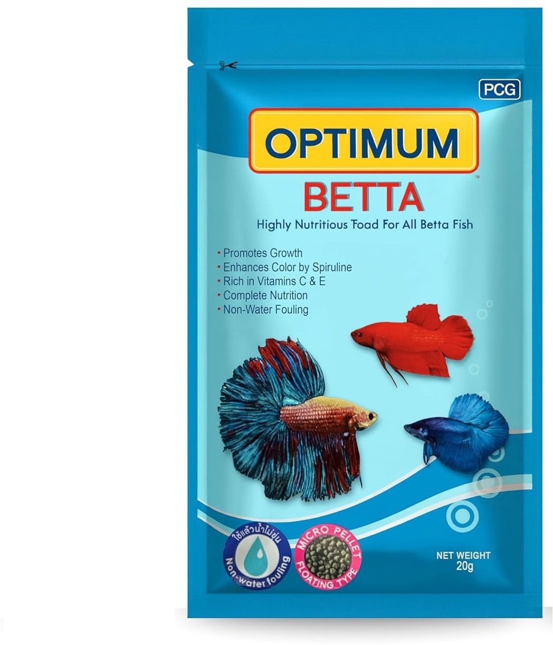 petjoy Optimum Betta Fish Food Pellets (20g) High Protein Aquarium Fish Food for Betta 0.02 kg Dry All Life Stages Fish Food-picture-31