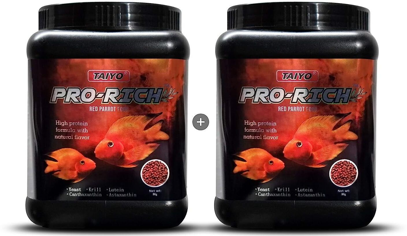 taiyo Pro Rich Red Parrot 80g (Pack of 2) 0.16 kg Dry Young, Adult, Senior Fish Food-picture-28