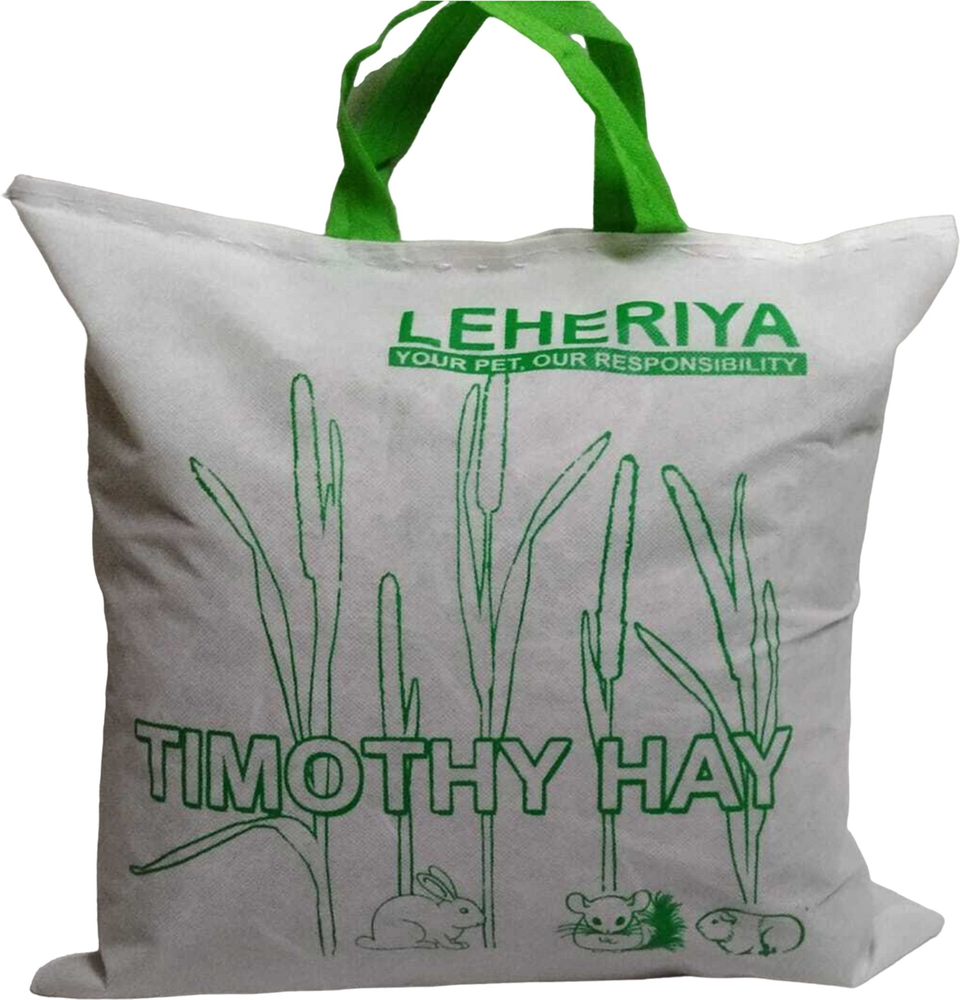 GREEN TIMOTHY HAY 1 kg Dry Adult, Young, Senior Rabbit Food-image-4