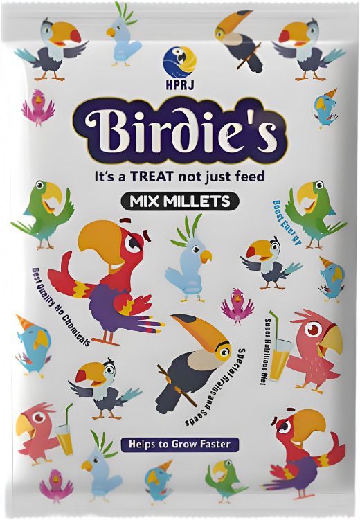 birdie's Mix Millet (Rala / Kangani) 1 kg Dry Adult, Young, Senior Bird Food-picture-14