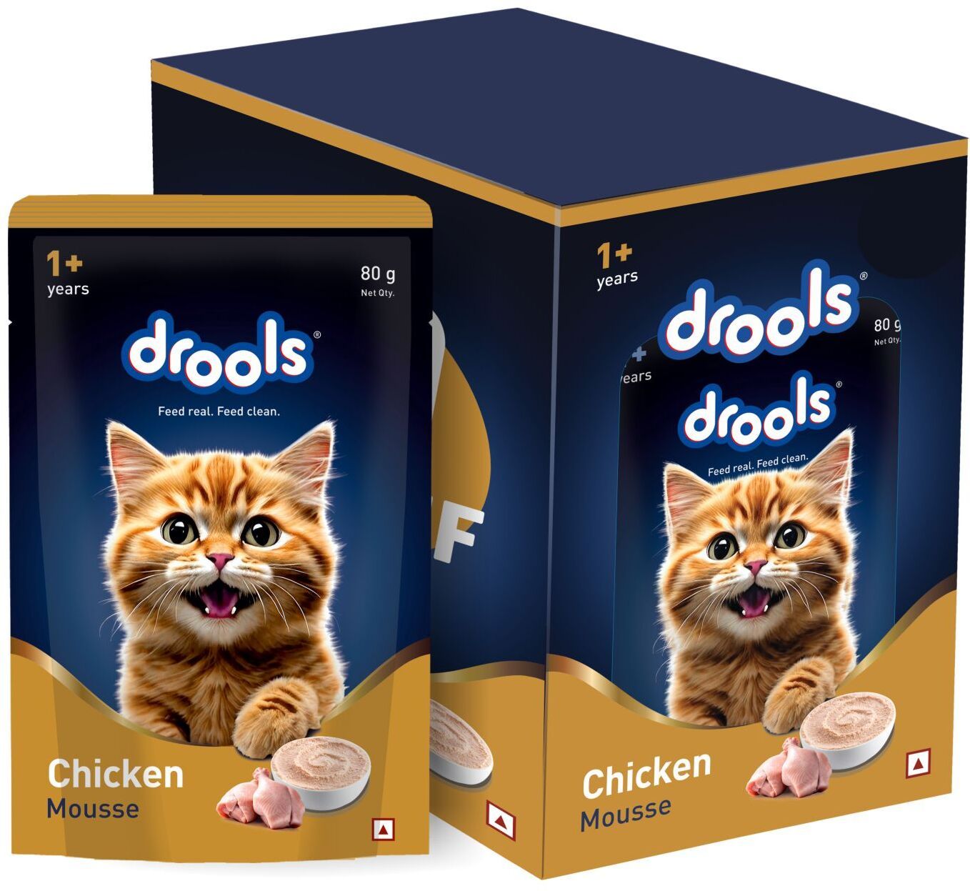 drools Mousse For Adult Cats Chicken 0.4 kg (5x0.08 kg) Wet Adult Cat Food-picture-46