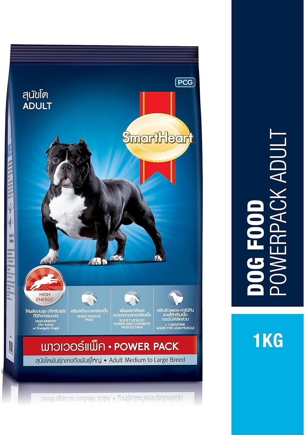 smart heart SMARTHEART Dog Food Power Pack Chicken 1 kg Dry Adult Dog Food-picture-23