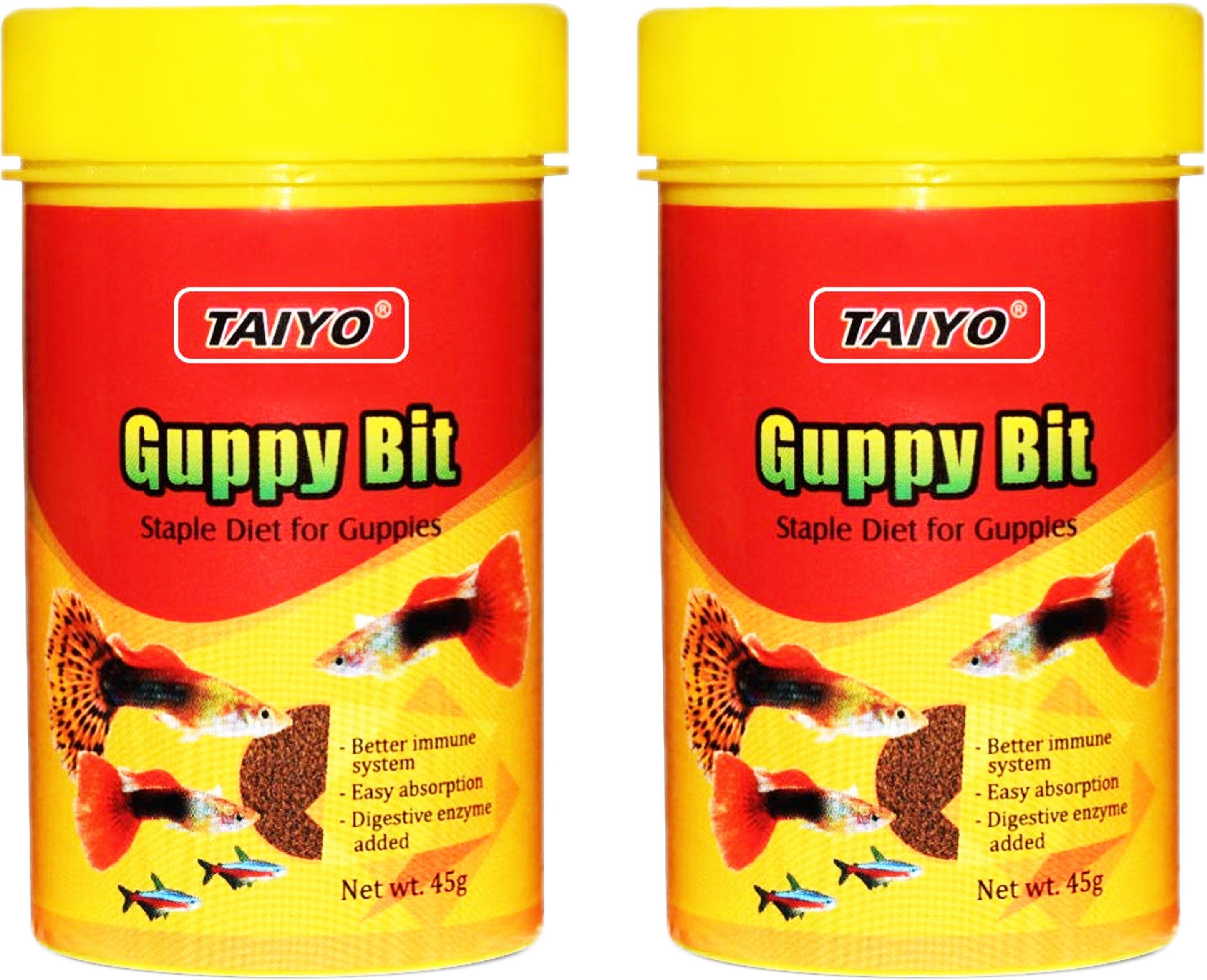 taiyo Guppy Bits 45g (Pack of 2) Fish 0.45 kg (2x0.23 kg) Dry Adult, Young Fish Food-picture-27