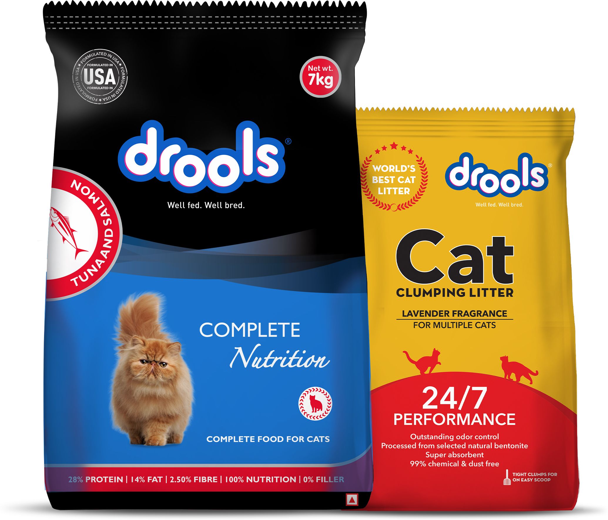 drools with 5kg Cat Litter and 7kg Tuna & Salmon 12 kg Dry Adult Cat Food-picture-29