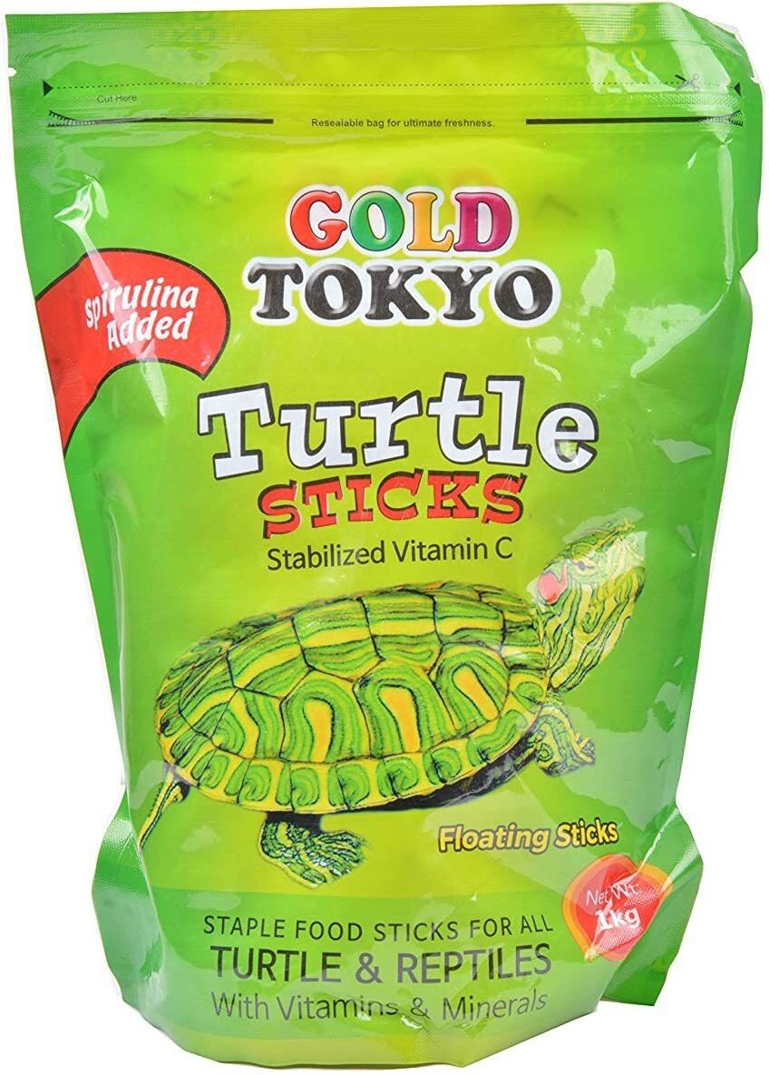 Gold Tokyo Turtle stickes 1kg with Vitamins and Minerals Shrimp, Sea Food 1 kg Dry Adult, Young, New Born, Senior Turtle Food-image-37