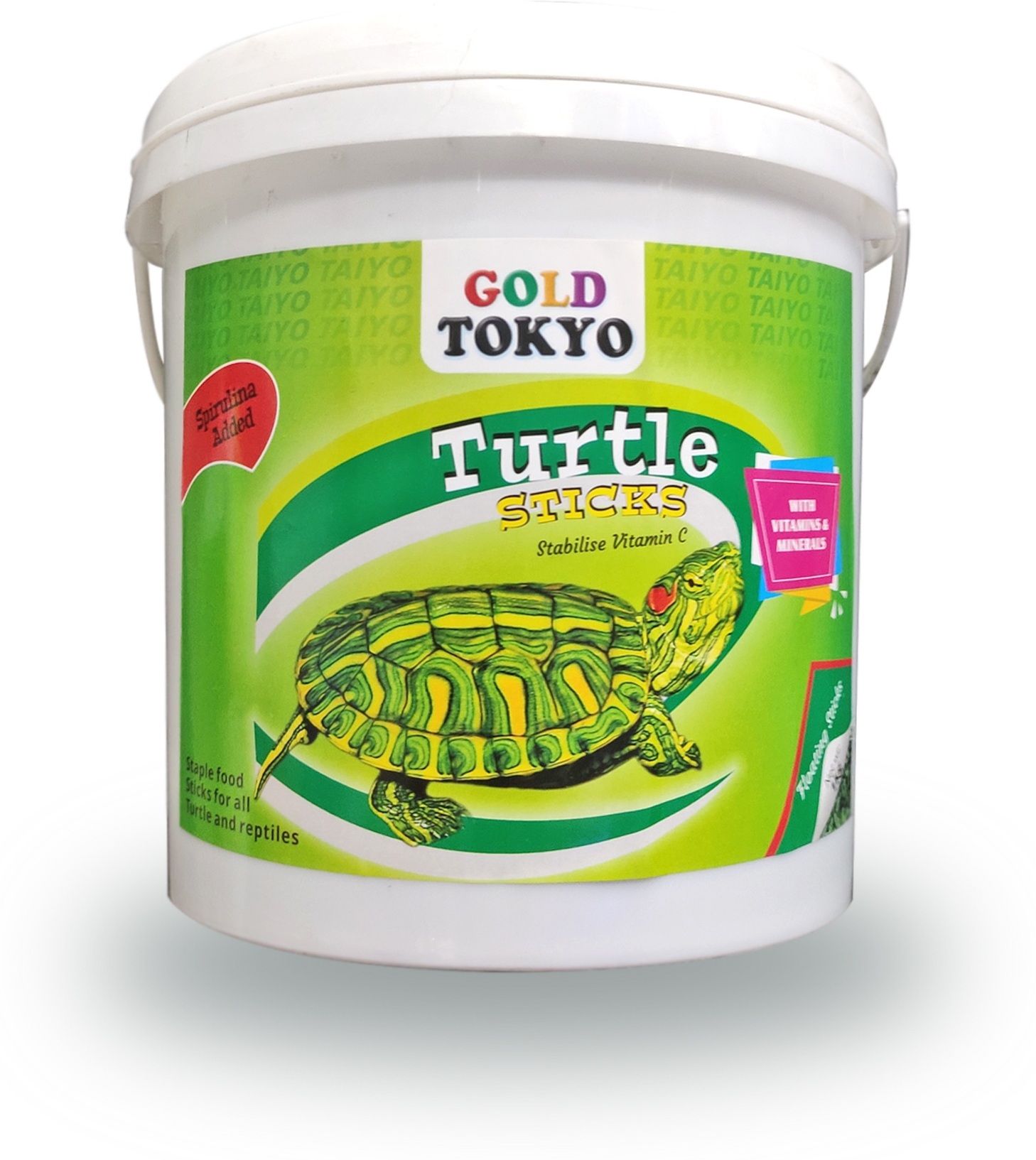 hooghly aqurium Taiyo Gold Tokyo Floating Sticks with Spirulina, Vitamin C & Minerals 1 kg Dry All Life Stages Turtle Food-picture-11