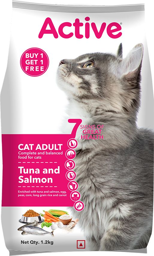 Cat Tuna and Salmon 2.4 kg (2x1.2 kg) Dry Adult Cat Food