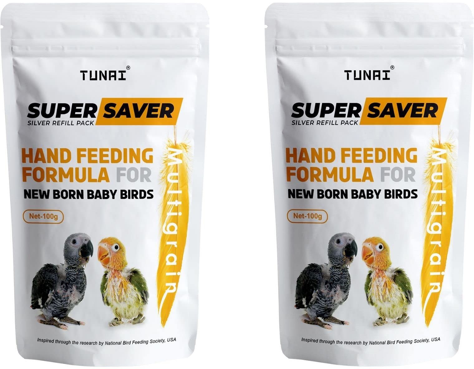 tunai Super Saver Hand Feeding Formula for All New Born & Young Ones 0.2 kg (2x0.1 kg) Dry New Born, Young Bird Food-picture-41