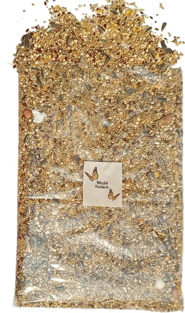 blissful products Special Mix Seeds Bird Food 11 Types of Nutrient Rich seed for All Kind of Birds 1 kg Dry Adult Bird Food-picture-14