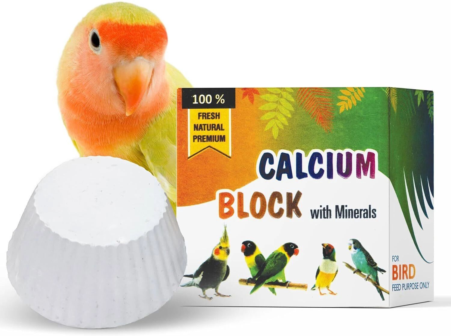 treat for loyalty Natural Calcium Block with Minerals for Birds | High Calcium Bird Supplement 0.6 kg (2x0.3 kg) Dry Adult Bird Food-picture-30