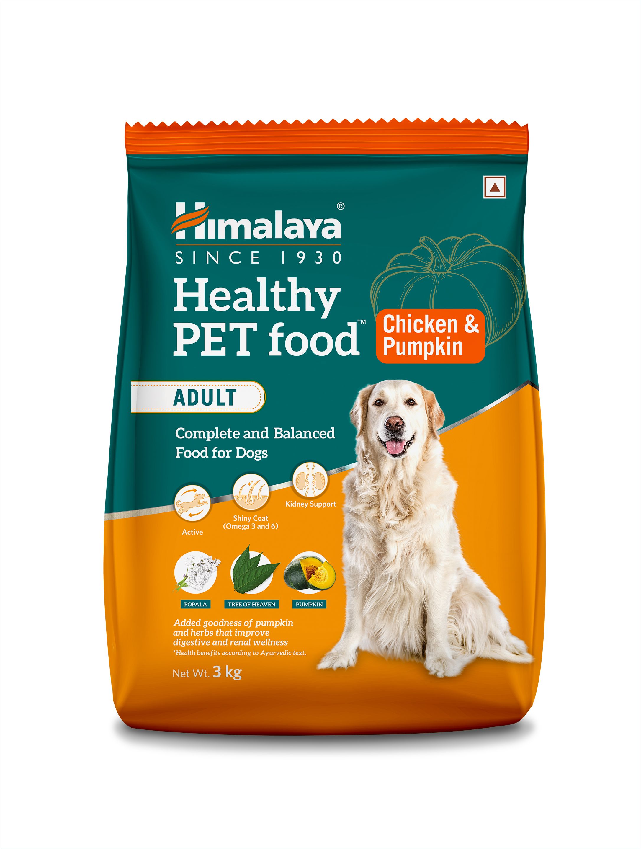 himalaya Healthy Adult Dry Dog Food, Chicken & Pumpkin I Supports Skin Health, Digestion Chicken 3 kg Dry Adult Dog Food-picture-37