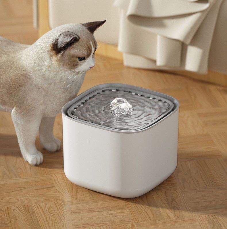 furry life Automatic Pet Water Fountain - Moonstone White-picture-37